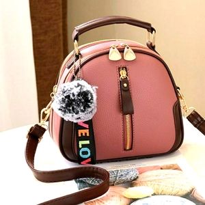 Women Leather Mini Shoulder Bag (with a video)